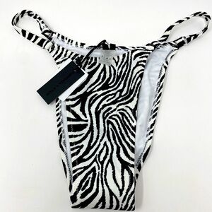 NEW - Kendall & Kylie Zebra Print Bikini Bottoms